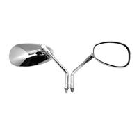 Manubrio Specchietti Specchietti retrovisori modificati argento per moto, motocross, scooter, bici elettrica, specchietti laterali universali da 10 mm