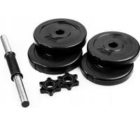 SPOKEY Burden Set manubri 3 in 1: barra, 2 morsetti e carichi da 7,5 kg a 20 kg, allenamento e rafforzamento muscolare per principianti e utenti avanzati, Set perfetto per l'allenamento a casa