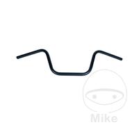 Manubrio TRW in acciaio nero da 25,4 mm con intaglio per cavi Apehanger