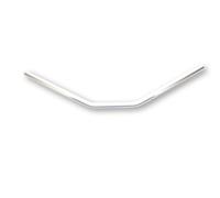 Manubrio TRW Lucas Superbike 22mm in alluminio in argento sandblasted, argento