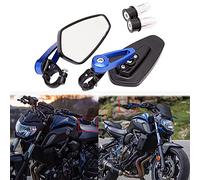 Manubrio Universal per motocicletta Specchietti retrovisori laterali blu per scooter Cruiser Sport Bike Chopper