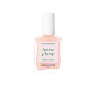 Manucurist Active Plump - Smalto per unghie Idratante per la cura delle unghie - Repellente Ultra-Glossy: Collagene - Smalto per unghie Rosa Perlato per un Bombato Naturale - Di Origine Biologica