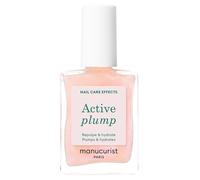 Manucurist Active Plump - Smalto per unghie Idratante per la cura delle unghie - Repellente Ultra-Glossy: Collagene - Smalto per unghie Rosa Perlato per un Bombato Naturale - Di Origine Biologica