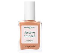 Manucurist Active Smooth 02 - Smalto per Unghie Trattamento Riparatore Lisciante - Finish Dorato - Vegan & Made in France - Smalto Rinforzante Unghie, Smalto Nude - Trattamento per Unghie Danneggiate