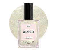 MANUCURIST • Green Smalto Unghie Bianco Dorato Solar • Smalto Classico 9-Free • Vegano e Bio-based fino all'84% • Manicure Professionale • 15ml (SOLAR)