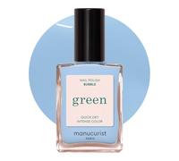 MANUCURIST • Green Smalto Unghie Blu Pastello Bubble • Smalto Classico 9-Free • Vegano e Bio-based fino all'84% • Manicure Professionale • 15ml (BUBBLE)