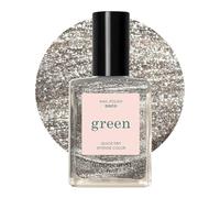 Manucurist - Green Smalto Unghie Disco - Argento Glitterato - Smalti per Unghie classico 9-Free - Vegano e di Origine Biologica (80%) - Manicure Professionale - 15ml - Nail Polish