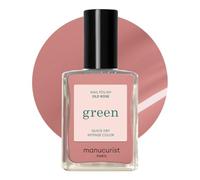 Manucurist - Green Smalto Unghie Old Rose - Smalto Rosa Cipriato - Smalti per Unghie classico 9-Free - Vegano e di Origine Biologica (80%) - Manicure Professionale - 15ml - Nail Polish