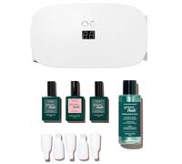 Manucurist Kit Semipermanente Unghie Rosa Hortencia - Kit Unghie Gel Completo: Lampada UV LED Unghie Professionale 24W, Base Coat, Top Coat, Gel Unghie, Solvente, Pinze per Rimuovere lo Smalto