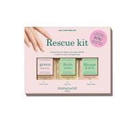 MANUCURIST RESCUE KIT SOS Base Coat + SOS Mask + Huile Verte 3x15ml - Cofanetto Make Up