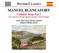 Manuel Blancafort Manuel Blancafort: Complete Songs - Volume 1 (CD) Album