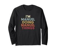 Manuel Name Manuel Personalized Name First Given Maglia a Manica
