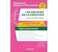 Manuel Prépas scientifiques Les arcanes de la création Français-Philosophie - 2026-2027