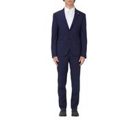 Manuel Ritz abito uomo monopetto in fresco lana blu