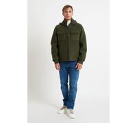 MANUEL RITZ Bomber Uomo con Cappuccio Staccabile Jersey e Neoprene 3732H8417C 243806 - Verde / 54