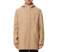 Manuel Ritz cappotto con cappuccio misto lana beige
