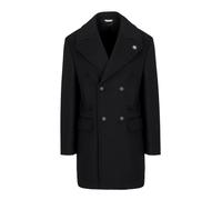 Manuel Ritz cappotto doppiopetto in panno misto lana blu