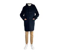 Manuel Ritz, ,Coats ,Uomo ,Blu ,M Cappotto con cappuccio e chiusura ad alamaro