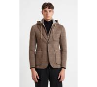 MANUEL RITZ Giacca Uomo Sfoderata Cappuccio Staccabile e Jersey Accoppiato Neoprene MODELLO G2448C - Multicolore / 54