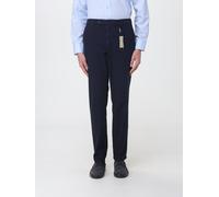 MANUEL RITZ Pantaloni chino slim fit in cotone stretch con charm logato 46 Blue