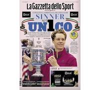 manuelkant La Gazzetta dello Sport 9 Settembre 2024 Sinner SEI UNICO US Open
