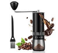 Manuelle Kaffeemühle,Acciaio Inossidabile,5 Finezza Regolabile,Tragbare Edelstahlkurbel,Macinacaffè Manuale Portatile für Büro,Camping,Reisen,Geschenke