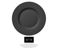 Manufacture Rock Piatto Piano 27Cm - Nero