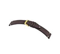 MANUFAKTURWERK Cinturino Altona | pelle | per uomo e donna | fibbia dorata, moka, M (Standard). 20/16 mm, cinghia