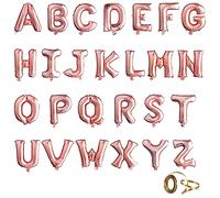 MANUKA Palloncini Oro Rosa Palloncino con Lettera in D'oro Rosa Grandi da 16 Pollici per Anniversario di Nozze per Feste di Compleanno per Natale Matrimonio New Year Banchetto Decorazioni