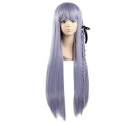 MANUKS Parrucca Anime Cosplay per Kyoko Kirigiri Parrucca,Purple Long Parrucca Capelli Sintetici,Halloween Costume Cosplay,per Festa Carnevale Natale