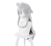 MANUKS Parrucca Anime Cosplay per Razor Parrucca,Long Silver Parrucca Capelli Sintetici,Halloween Costume Cosplay,per Festa Carnevale Natale