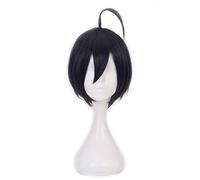 MANUKS Parrucca Anime Cosplay per Saihara Shuichi Parrucca,Short Blue Parrucca Capelli Sintetici,Halloween Costume Cosplay,per Festa Carnevale Natale