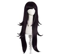 MANUKS Parrucca Anime Cosplay per Tsumiki Mikan Parrucca,Dark Purple Long Parrucca Capelli Sintetici,Halloween Costume Cosplay,per Festa Carnevale Natale