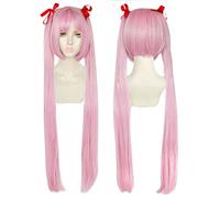 MANUKS Parrucca Anime Cosplay per Utsugi Kotoko Parrucca,Pink Lolita Long Parrucca Capelli Sintetici,Halloween Costume Cosplay,per Festa Carnevale Natale