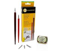 MANUSCRIPT Leonardt - Set di calligrafia per disegno e mappatura, il miglior set per principianti di calligrafia. Una penna calligrafica per disegnare, scrivere, scrivere e fare schizzi
