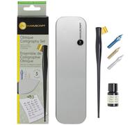 Manuscript Moderno Obliquo Calligrafia Set Affondante Penna 3 Punte & Nero