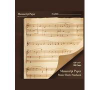Manuscript Paper, Music Sheets Notebook 200 Pages 8.5”x11”, 10 Staves per Page: Music Sheets, Music Staff Loose Leaf Sheets, Blank Sheet Music ... Manuscript Paper for Musician and Students