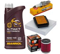 Manutenzione Filtro Aria Olio 1L Set Candela per Yamaha Yzf-R 125 Re 2014-18