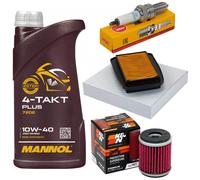 Manutenzione Olio 1L Set Filtro Aria Candela per Yamaha Yzf-R 125 Re 2014-18