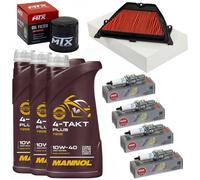 Manutenzione Olio Set 3L Filtro Aria Candele per Honda CBR 600 RR PC37 05-06