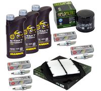 Manutenzione Set 3L Olio per Suzuki Sfv 650 Gladius 09-16 Filtro Aria Candela