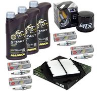 Manutenzione Set per Suzuki Sfv 650 Gladius 09-16 Olio 3L Filtro Aria Candela