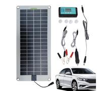 MANUTERER BACKER SOLAR BATTERE - PANNELLO DELLA TUTTAZIONE DELLA TUTTAZIONE DELLA TUTTAZIONE IN MADIBILE | Kit di ricarica del gocciolamento plug-and-play con clip di alligatore, tappo più leggero, ma