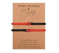 MANVEN Bracciali Coppia Regali di Coppia Bracciale Portafortuna Tibetano San Valentino Regalo per Coppie Fidanzate Fidanzata Donna Uomo Bracciale Corrispondenza Anniversario Compleanno Natale