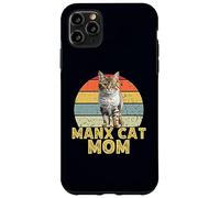 Manx Cat Mom Retro Vintage Style Funny Cats Lover Proprietario Custodia per iPhone 11 Pro Max