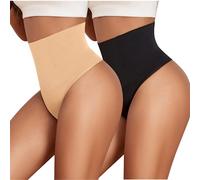 Manxing Guaina Contenitiva Donna Perizoma Modellante Pancia Piatta Intimo Modellante Vita Alta Mutande Contenitive Intimo Thong Shapewear Tanga