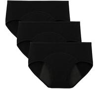 Manxing Mutande Mestruali Assorbenti Donna Vita Alta Slip Cotone Mestruale Mutande Donna Intimo Protettive Ciclo Mestruale Intimo Post Parto Pacco da 3