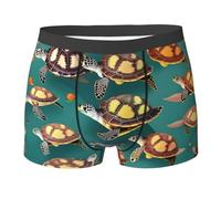 Many Animals Sea Turtles Print Boxer Elasticizzato Elasticizzati Boxer Resistente Trunks per L'Uso Quotidiano Sportivi Uomini XL