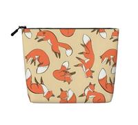 Many Foxes - Borsa da viaggio da donna, in canapa, con cerniera, grande capacità