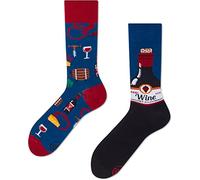 Many Mornings - Cabernet SOCKvignon- Calzini Mismatched - vino rosso, vino, Blu/ Multicolore, 43-46